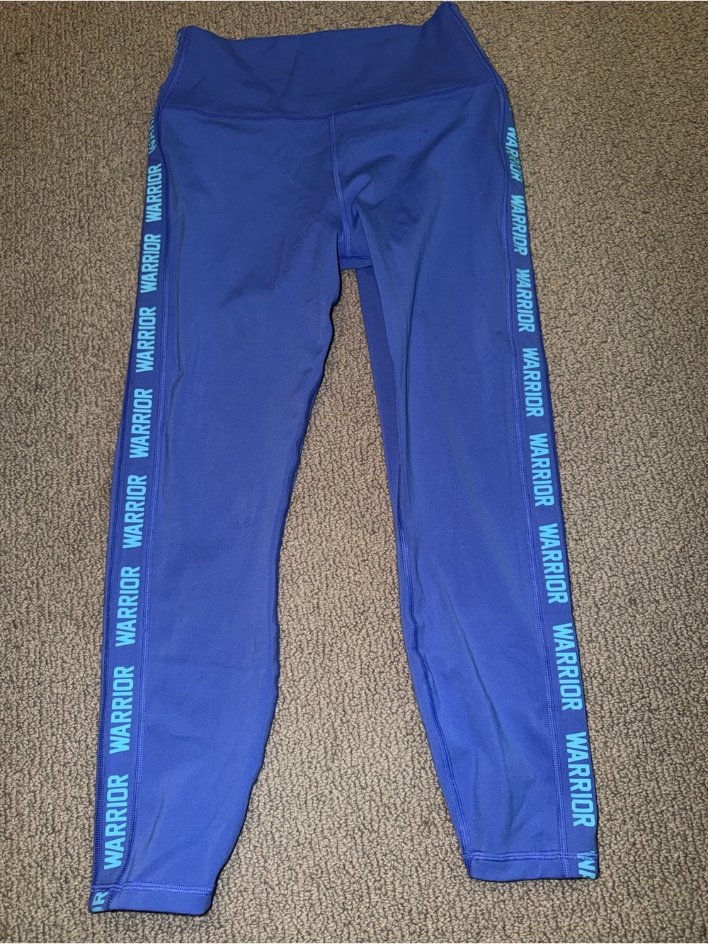 Spiritual Gangster Royal Blue 'Warrior' Side-Tape Leggings